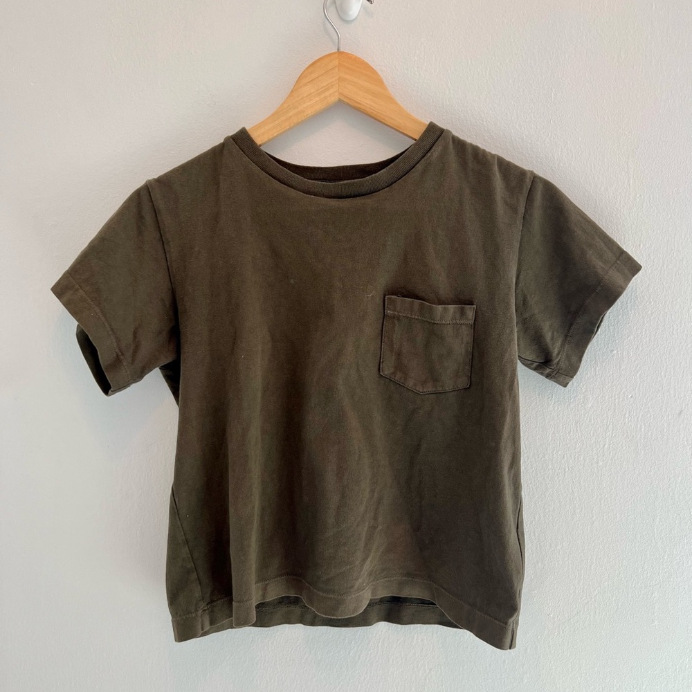 Citizens of humanity boxy cropped olive tee